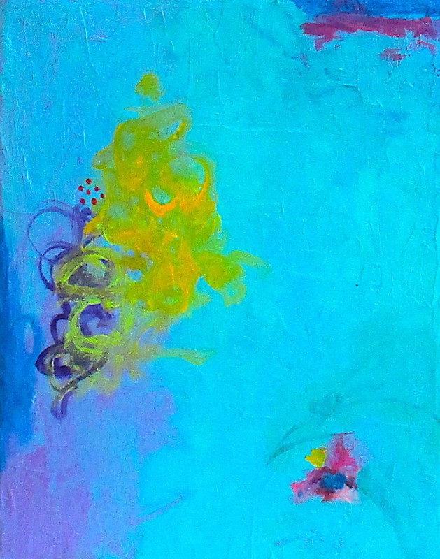 Space Between Thoughts 13, acrylic on canvas, 11" x 14", $370