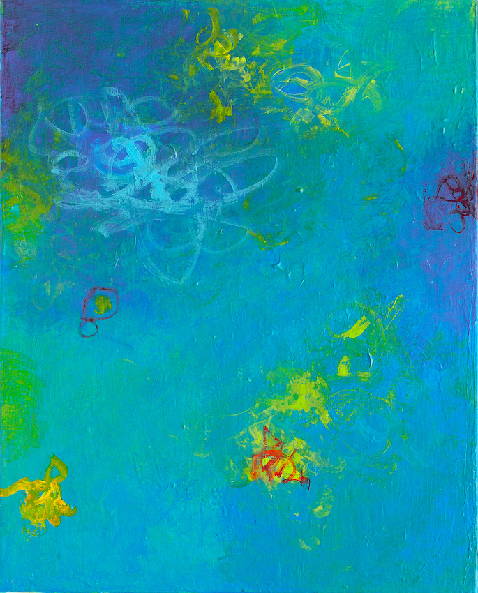 The Color Of Water 2, acrylic on canvas, 16" x 20", $750