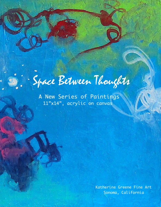 The Space Between Thoughts series flyer